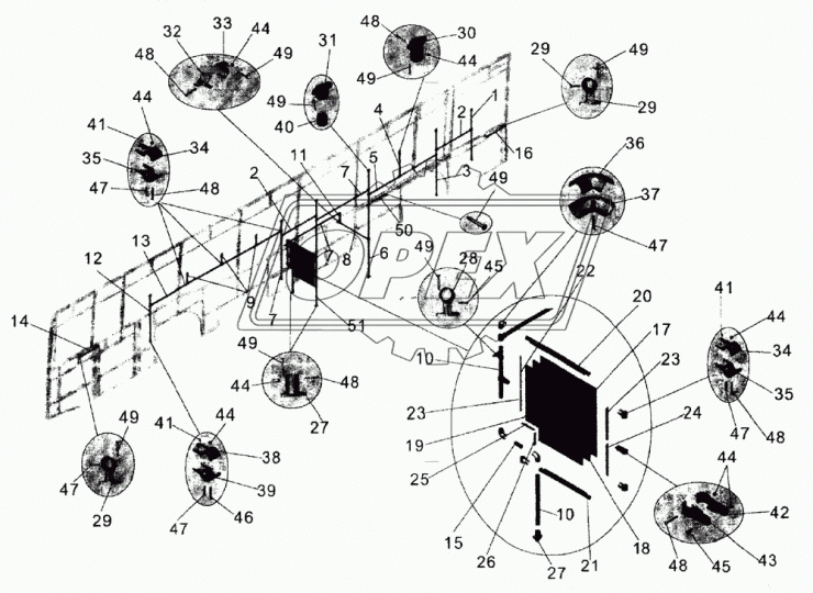 233065 Винт с полупот.голов. М6х11х1 ГОСТ17474-80 МАЗ